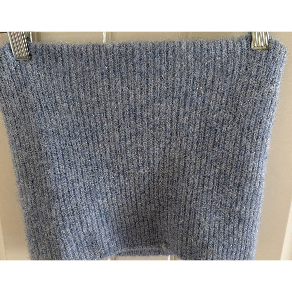 Anthropologie Infinity Scarf Women’s Boho Wrap Blue w/Metallic